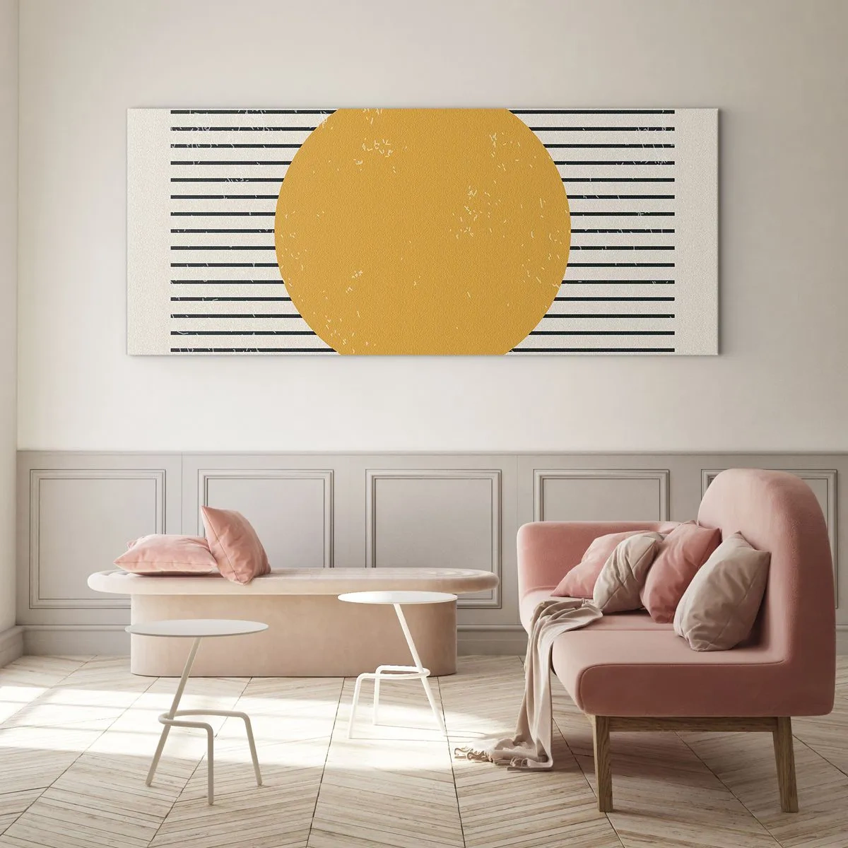 Tablou pe sticlă - Puterea simplității - 100x40 cm