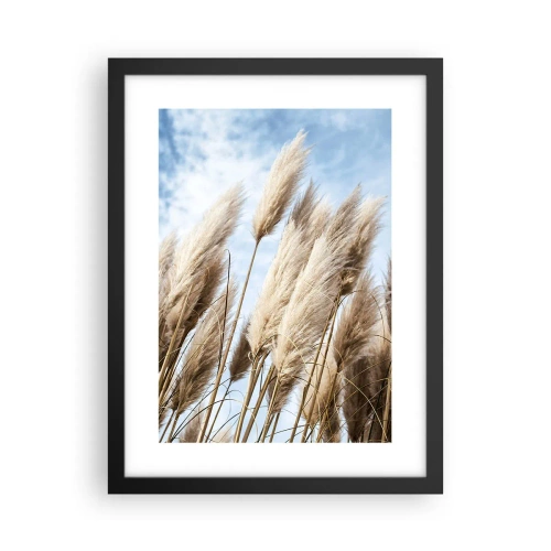 Poster în ramă neagră - Mângâiere însorită și vântoasă - 30x40 cm