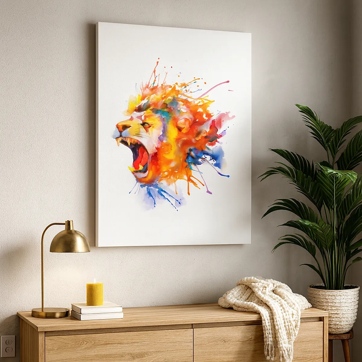 Tablou pe pânză - Explodează de furie  - 50x70 cm