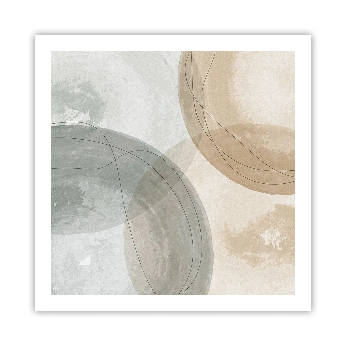 Poster - Întrepătrunderea lumilor - 60x60 cm