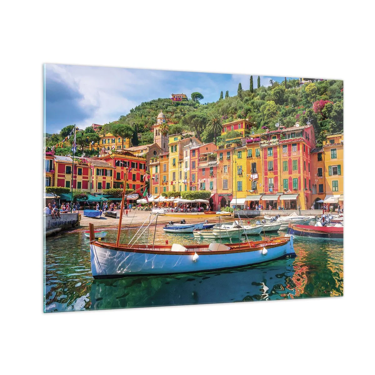 Tablou pe sticlă - O dimineață italiană - 100x70 cm