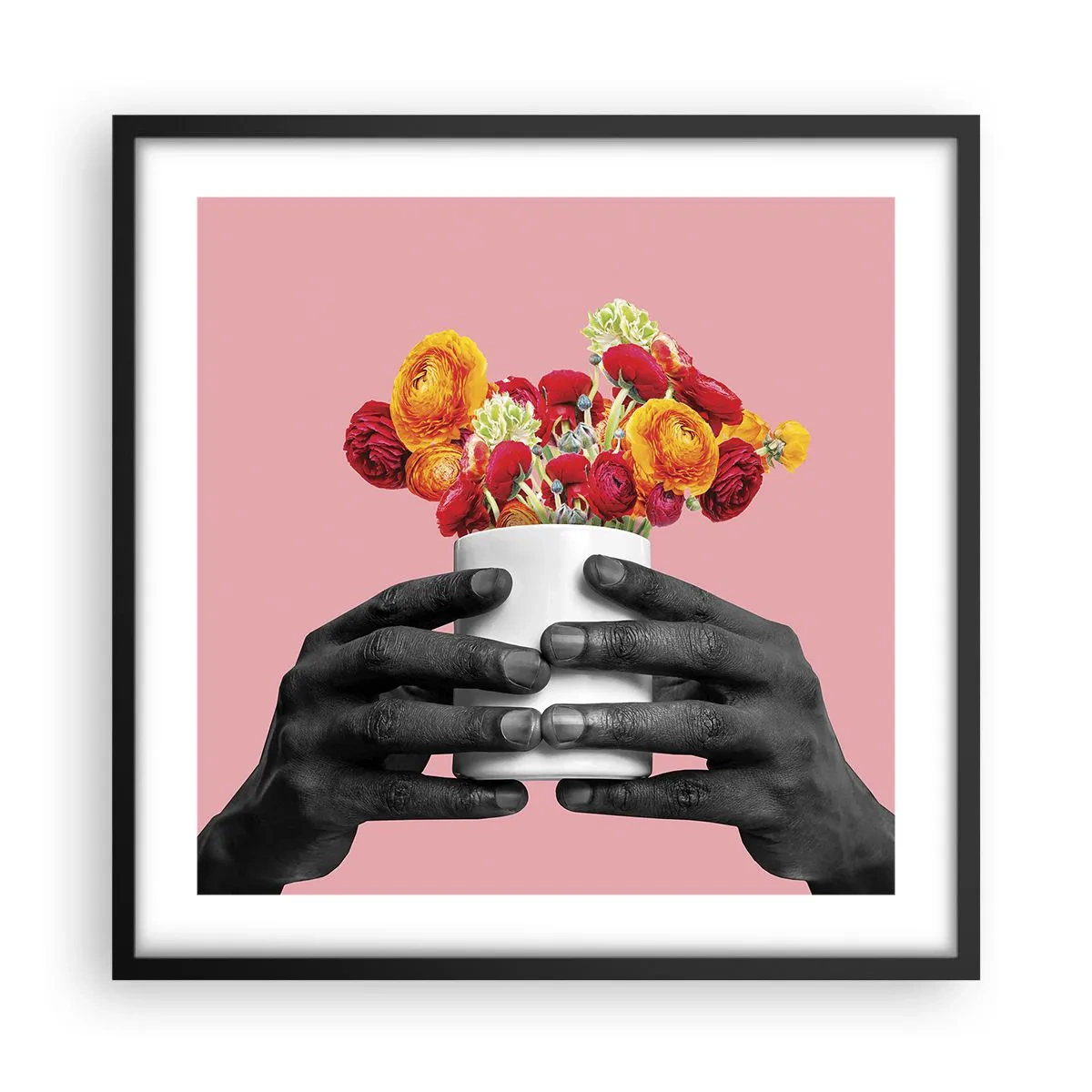 Poster în ramă neagră - Apoteoza vieții - 50x50 cm