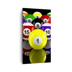 Tablou pe pânză - Diferite culori de joc - 45x80 cm