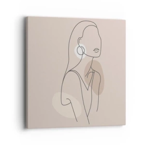 Tablou pe pânză - Icoana fecioarei - 40x40 cm