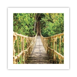 Poster - Suspendat în verde - 40x40 cm