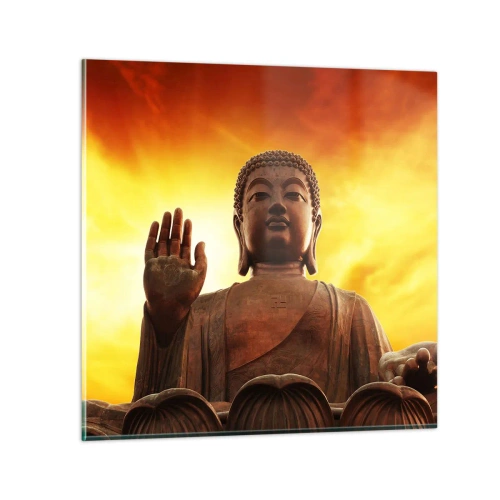 Tablou pe sticlă - Pacea lumii - 60x60 cm