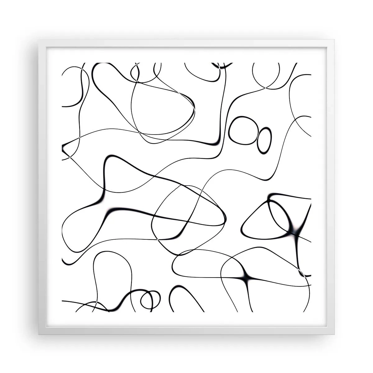 Poster în ramă albă - Căile vieții, căile destinului - 60x60 cm