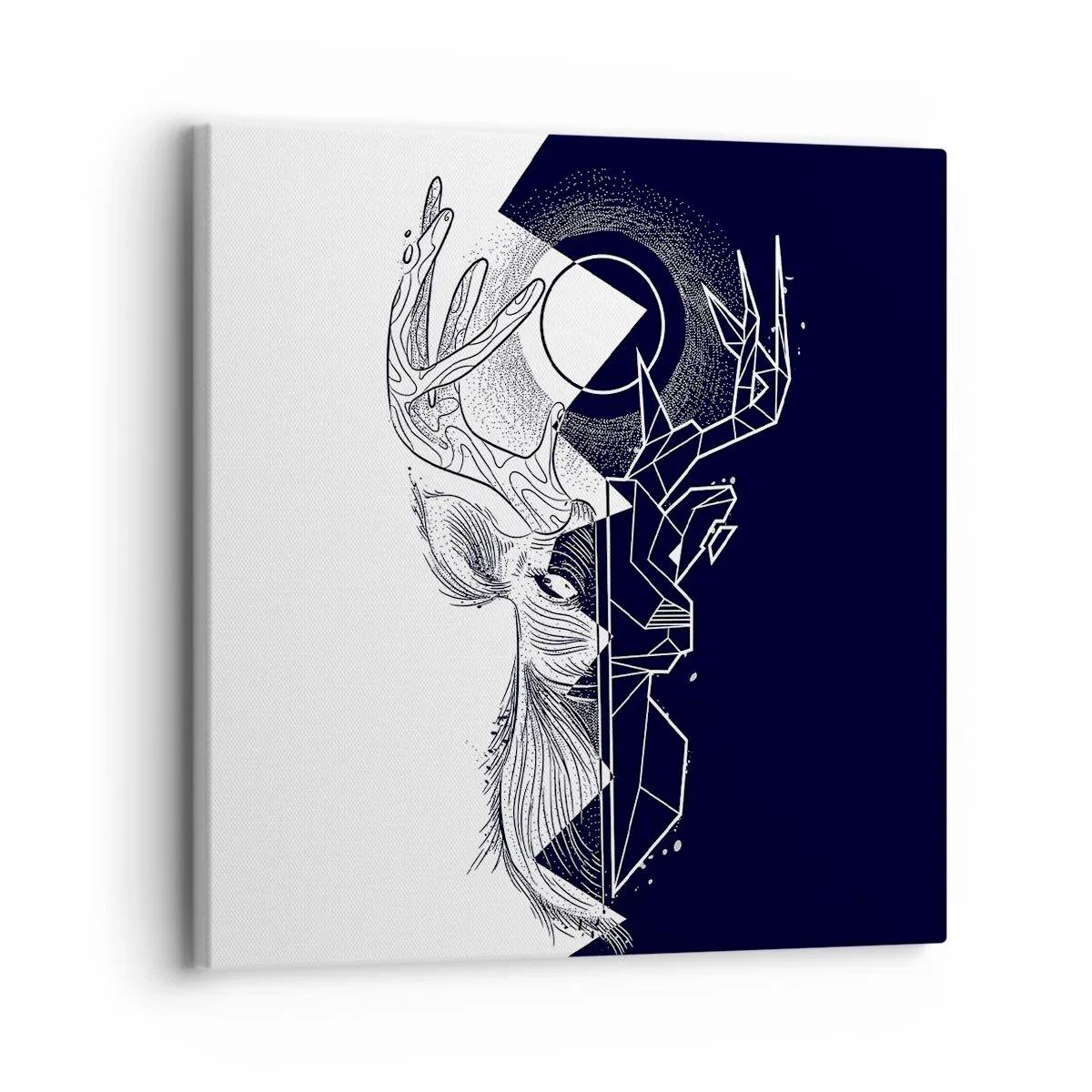 Tablou pe pânză - Lupta și unitatea contrariilor - 30x30 cm