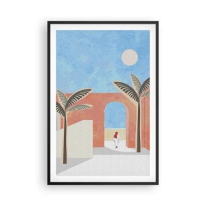 Poster în ramă neagră - O zi arabă - 61x91 cm