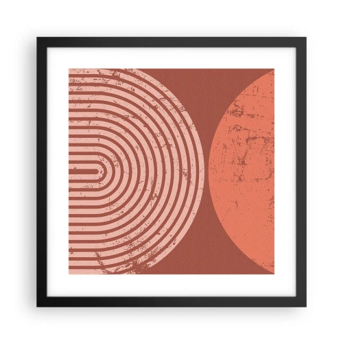 Poster în ramă neagră - Relație strânsă - 40x40 cm