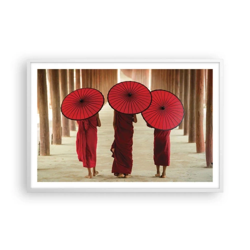 Poster în ramă albă - Pe drumul spre Tărâmul Pur - 91x61 cm