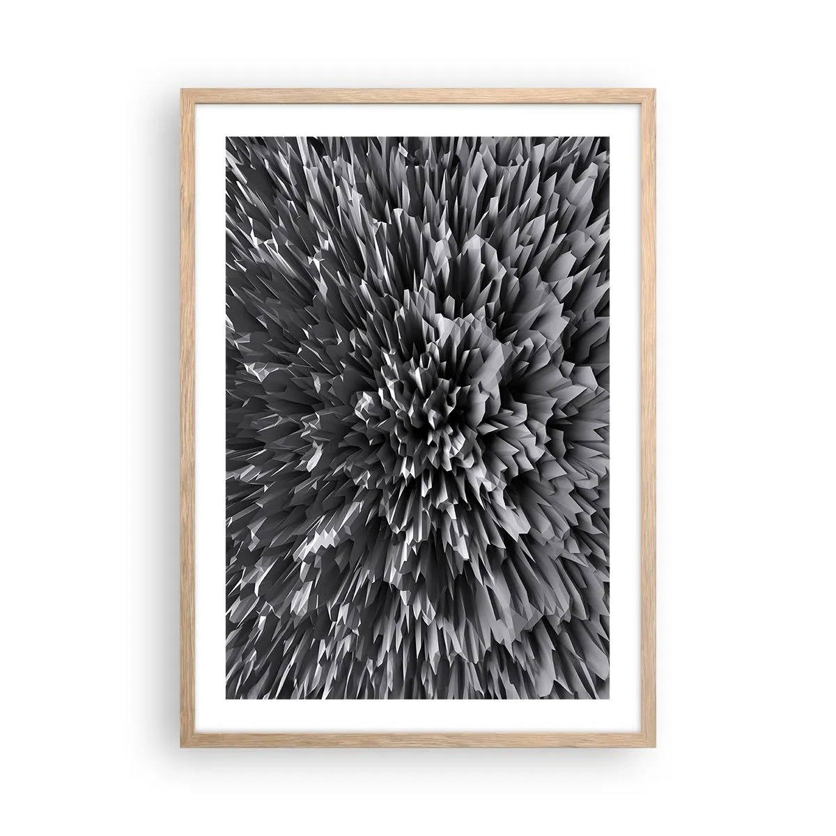 Poster în ramă de stejar deschis - Mai ascuțit nu se poate - 50x70 cm