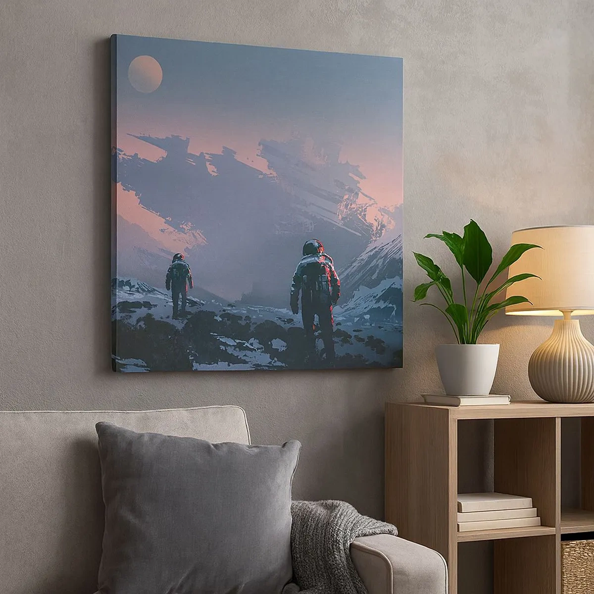 Tablou pe pânză - Sub o stea necunoscută - 30x30 cm