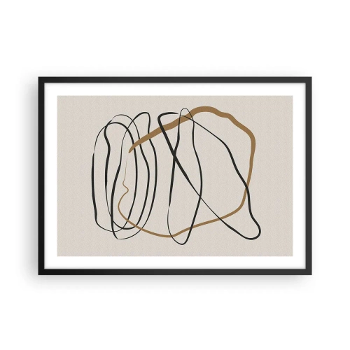 Poster în ramă neagră - Compoziție - Dans posesiv - 70x50 cm