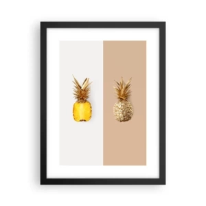 Poster în ramă neagră - Ananas de împărțit - 30x40 cm