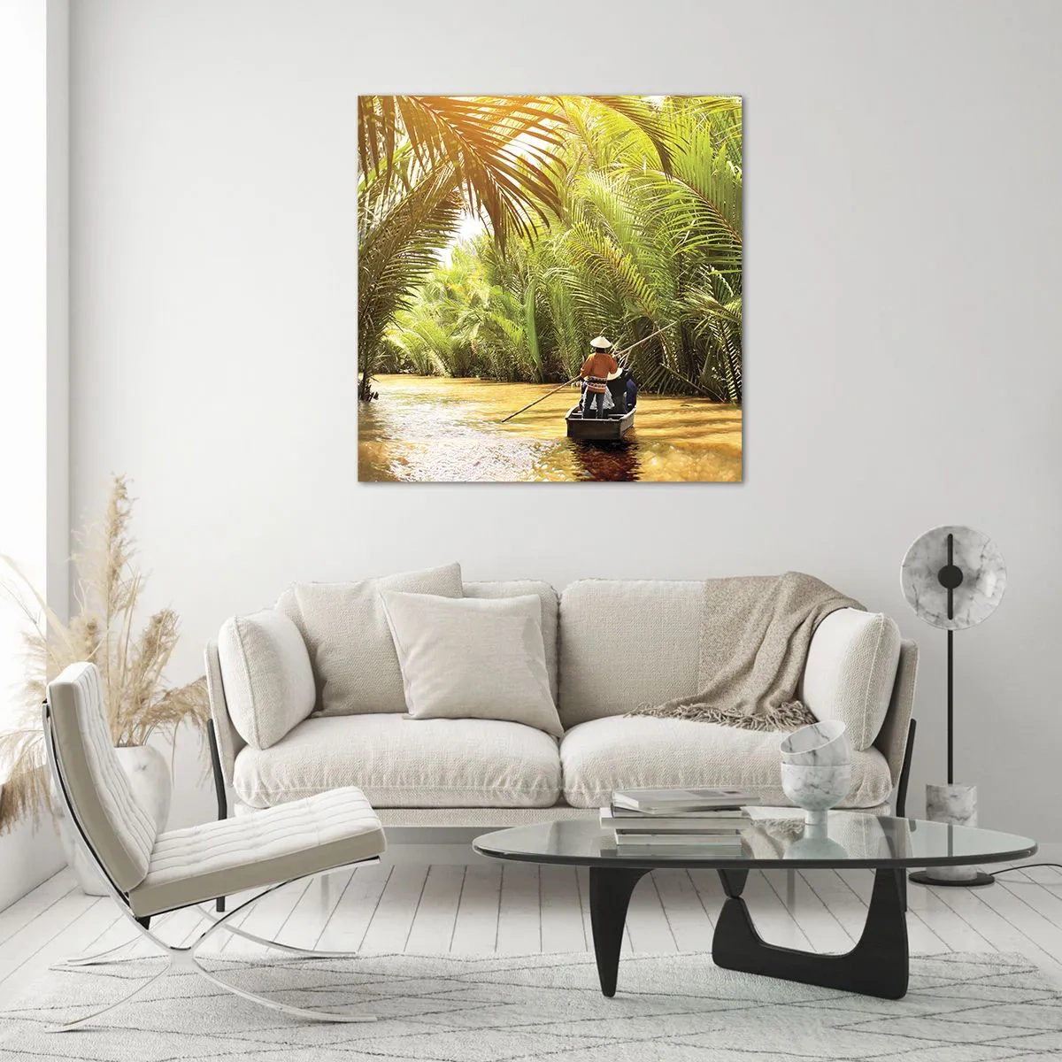 Tablou pe sticlă - Prin cheile din palmieri - 60x60 cm