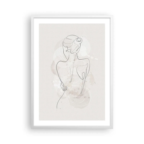 Poster în ramă albă - Ca un instrument sensibil - 50x70 cm