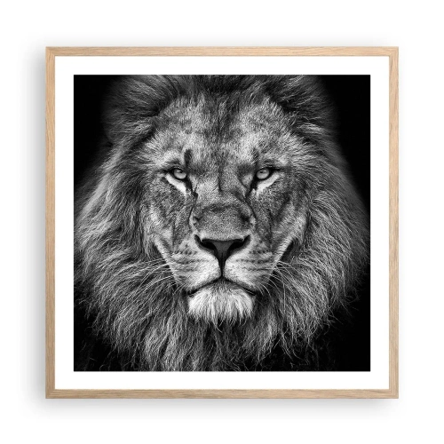 Poster în ramă de stejar deschis - În ținuta de încoronare - 60x60 cm