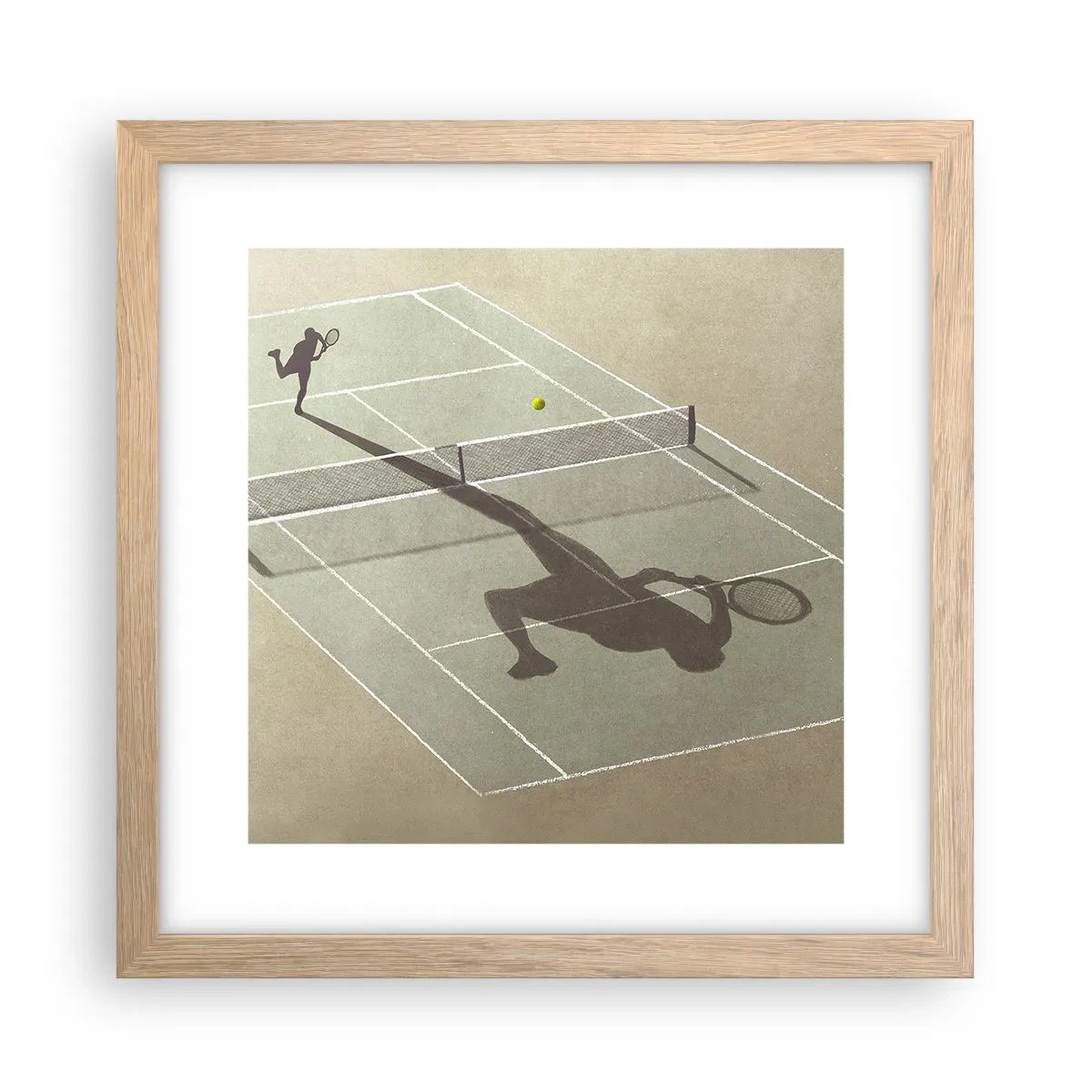 Poster în ramă de stejar deschis - Învinge-te pe tine însuți - 30x30 cm