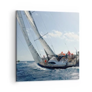 Tablou pe pânză - Să câștige cel mai bun - 50x50 cm