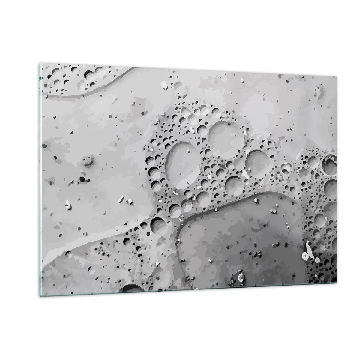 Tablou pe sticlă - Amprenta spumoasă - 120x80 cm