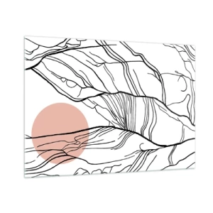 Tablou pe sticlă - Într-o rețea de crengi - 100x70 cm