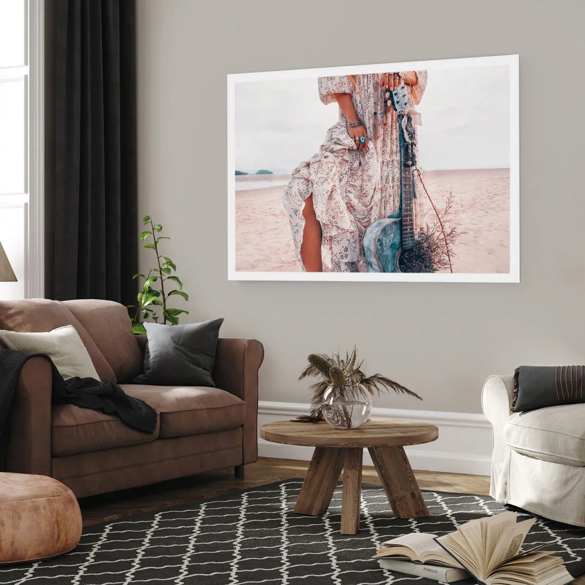 Poster - Hippie pe drum - 50x40 cm