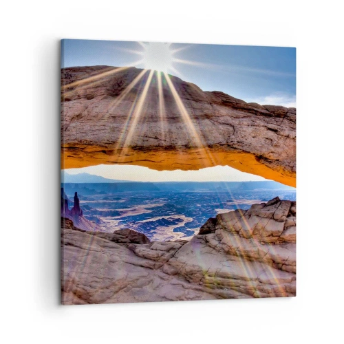 Tablou pe pânză - Prin poarta de piatră - 50x50 cm