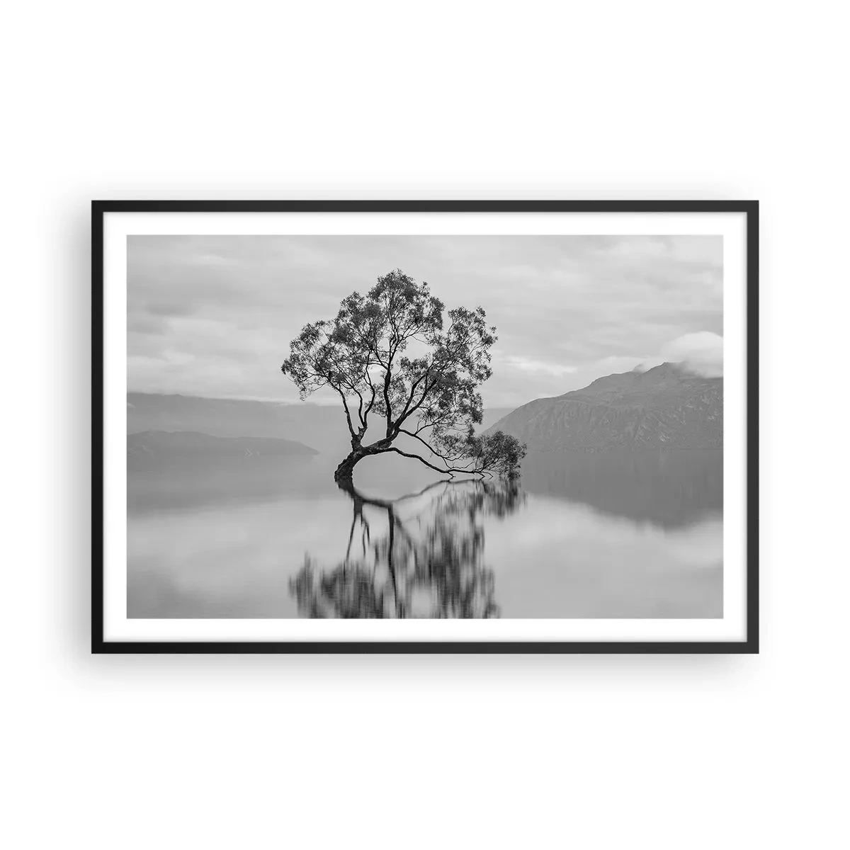 Poster în ramă neagră - Există o țară - 91x61 cm