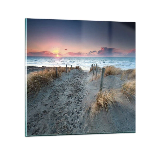 Tablou pe sticlă - Ai revărsat un curcubeu cu splendoare radiantă... - 30x30 cm