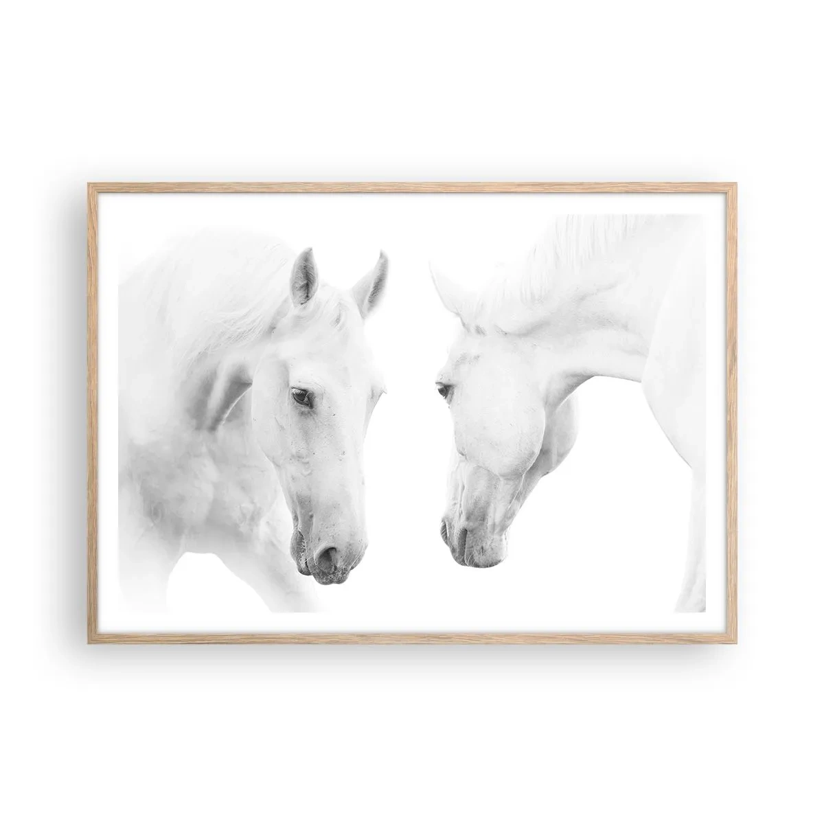 Poster în ramă de stejar deschis - Este aceasta o prietenie...? - 100x70 cm