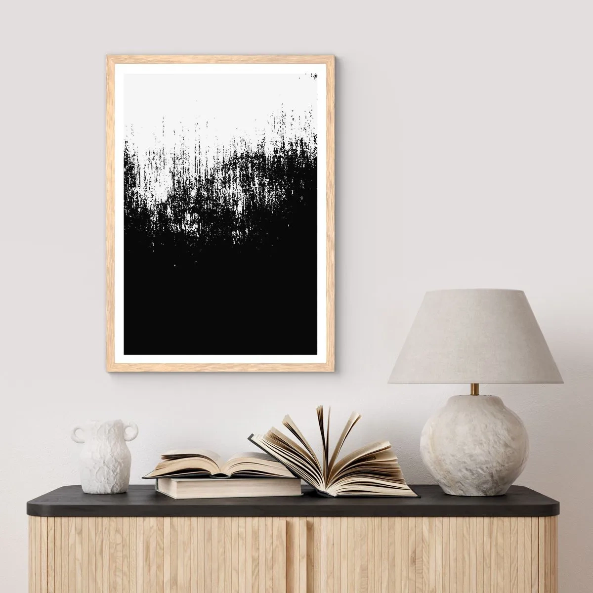 Poster în ramă de stejar deschis - Iar câștigătorul este... - 30x40 cm