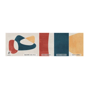 Mostră tapet autocolant Deluxe Sticker - Influențe și metamorfoze - Bucată, Forme, Minimalist - 100x30 cm