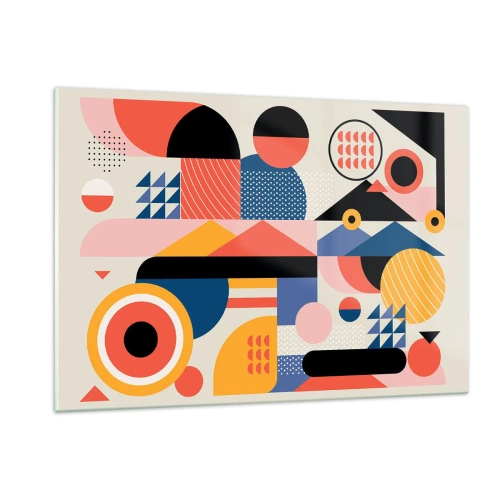 Tablou pe sticlă - Compoziție: joacă-te - 120x80 cm