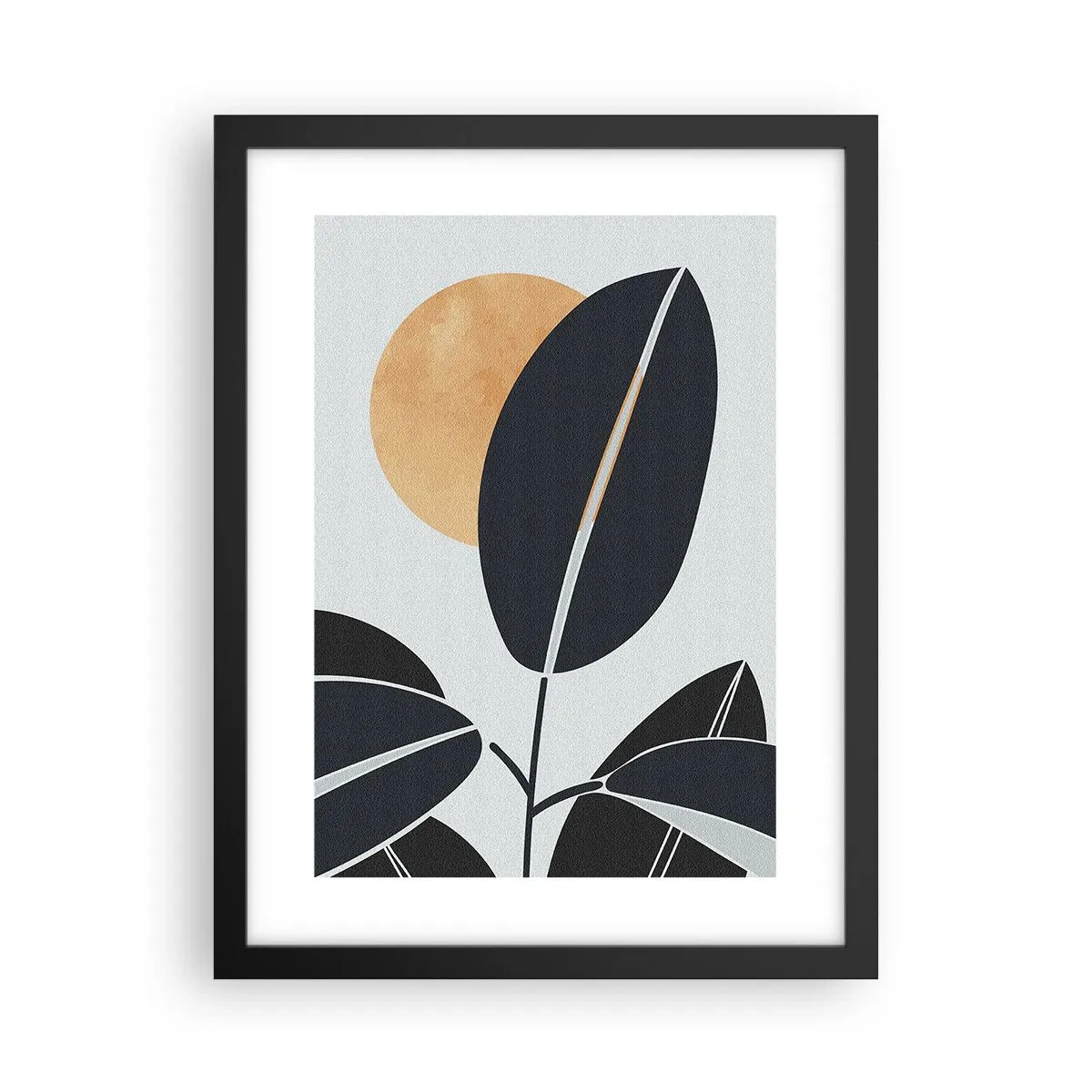 Poster în ramă neagră - Ziua unei veri fierbinți - 30x40 cm