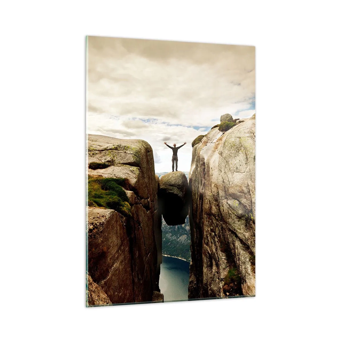 Tablou pe sticlă - Cum mă simt!? - 50x70 cm