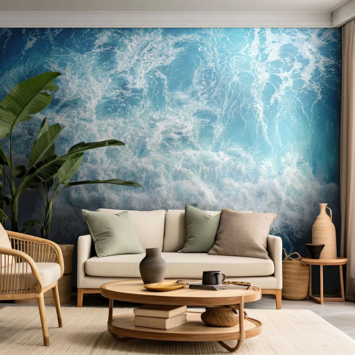 Tapet Standard Eco - Cu bucurie și în salturi - Mare, Valul mării, Natură - 400x280 cm