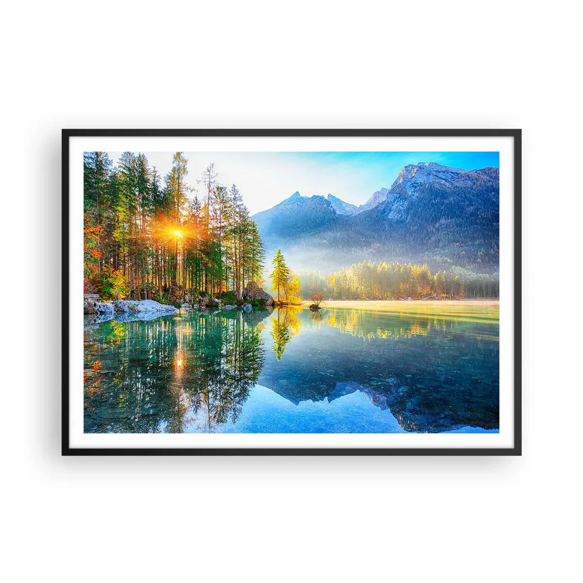 Poster în ramă neagră - Maiestate și dulceață - 100x70 cm