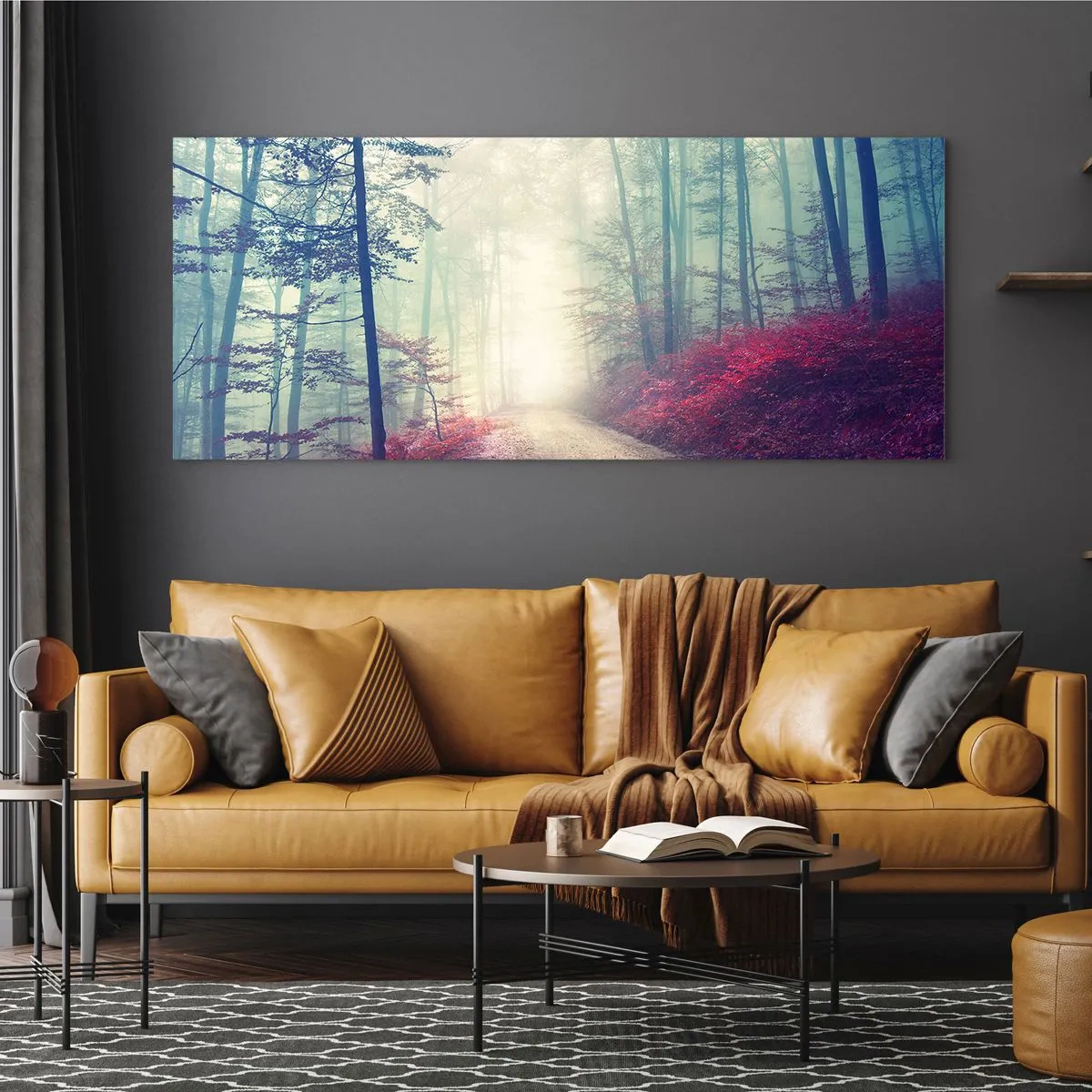 Tablou pe sticlă - Ce bine e să te trezești în zori de ziuă - 120x50 cm