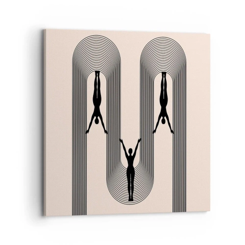 Tablou pe pânză - Cu susul în jos - 70x70 cm