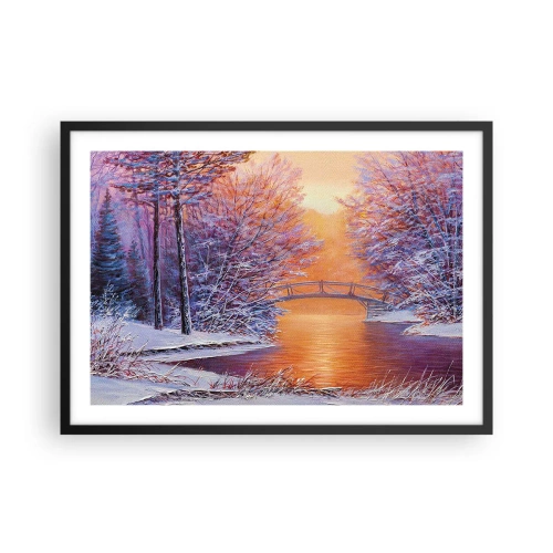 Poster în ramă neagră - Hai să ne întâlnim aici - 70x50 cm
