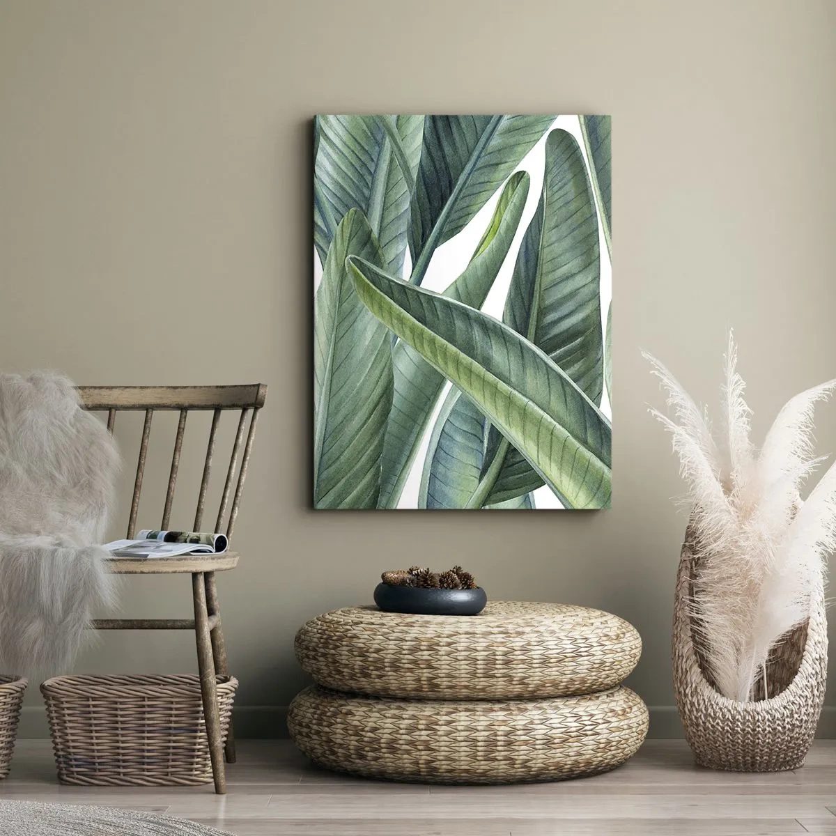 Tablou pe pânză - Verdeața în sine - 55x100 cm