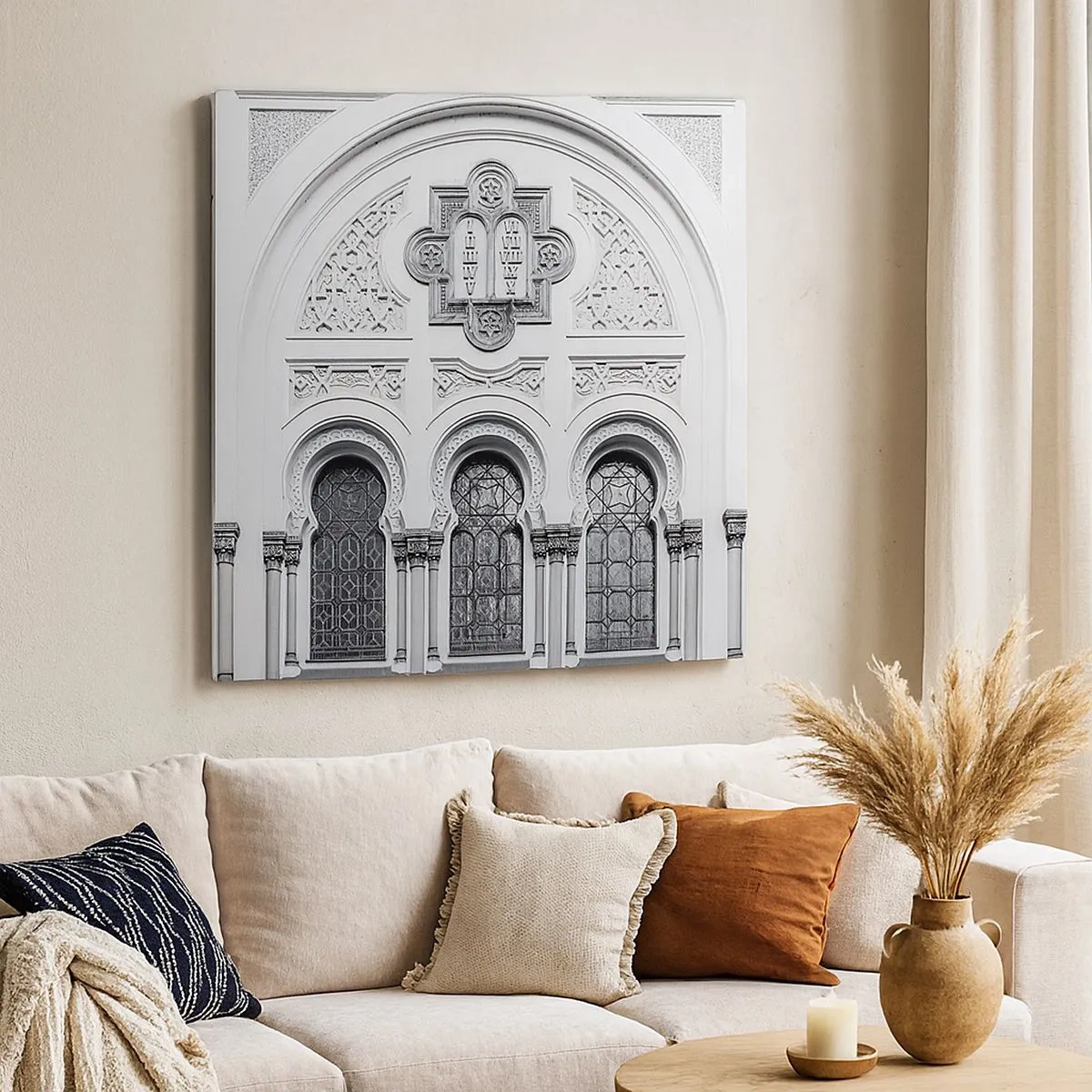 Tablou pe pânză - La granița dintre culturi - 30x30 cm