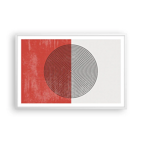 Poster în ramă albă - Direct la subiect - 91x61 cm