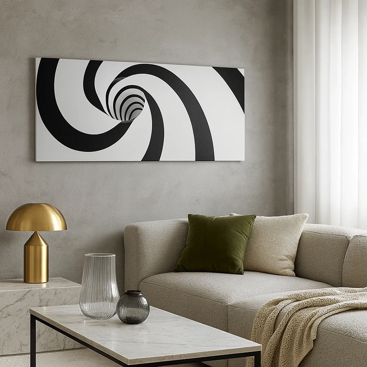 Tablou pe pânză - Să te predai vortexului? - 30x30 cm