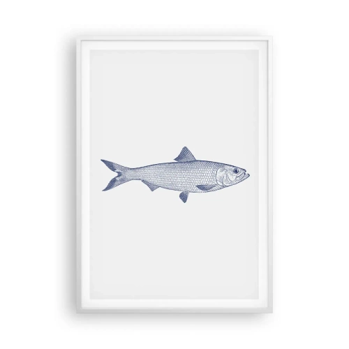 Poster în ramă albă - Salutări din mările nordice - 70x100 cm