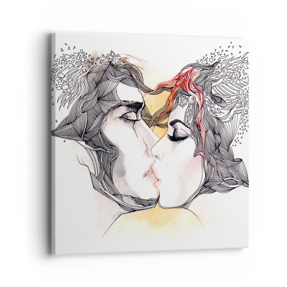 Tablou pe pânză - Lumea nu există - 40x40 cm