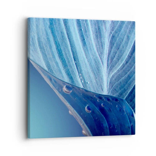 Tablou pe pânză - Picături ascunse de albastru - 30x30 cm