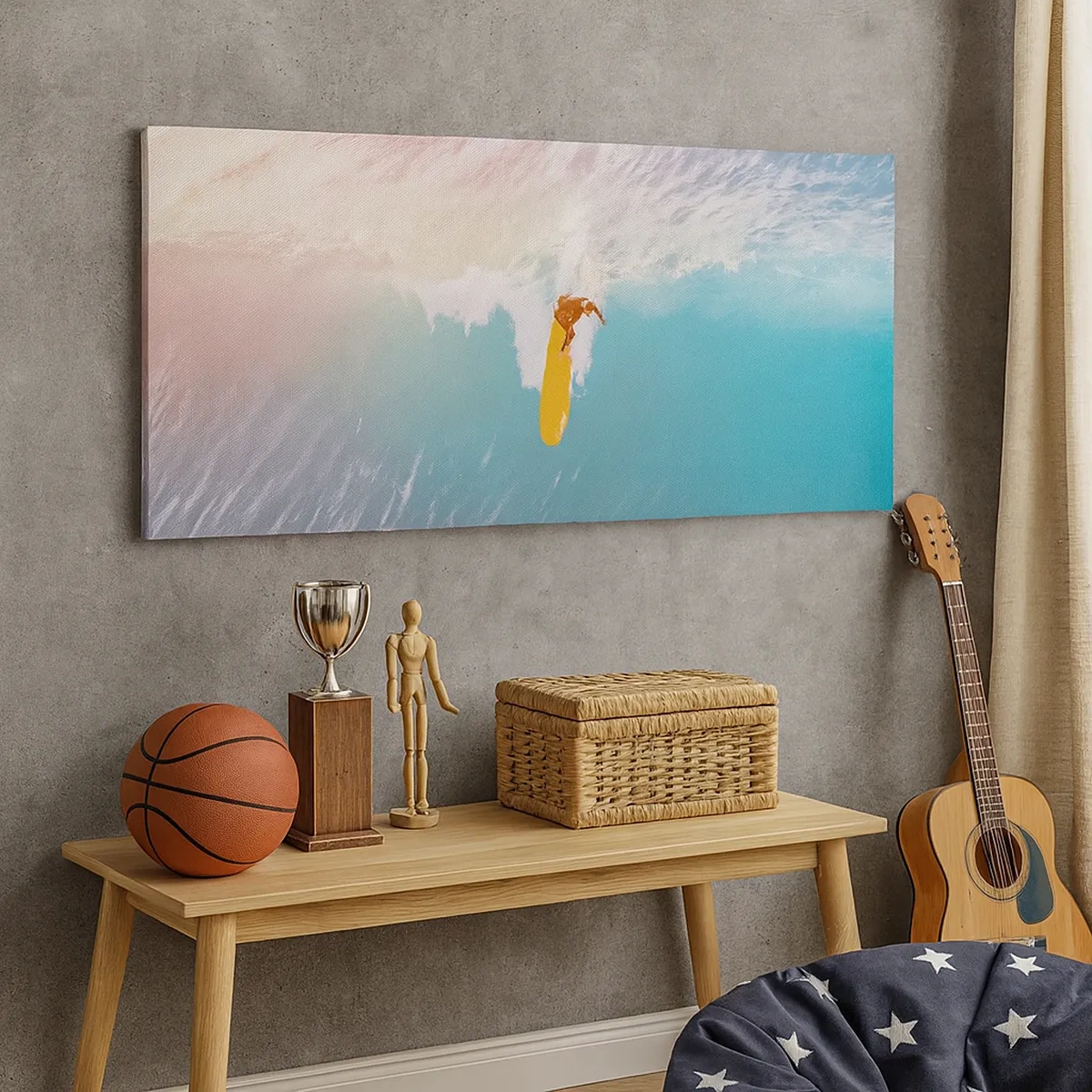 Tablou pe pânză - Călărețul oceanului - 30x30 cm