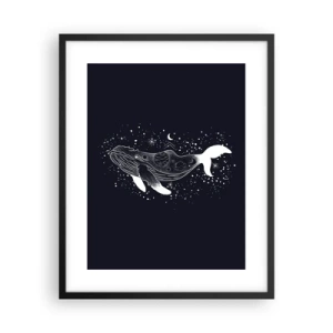 Poster în ramă neagră - În oceanul universului - 40x50 cm